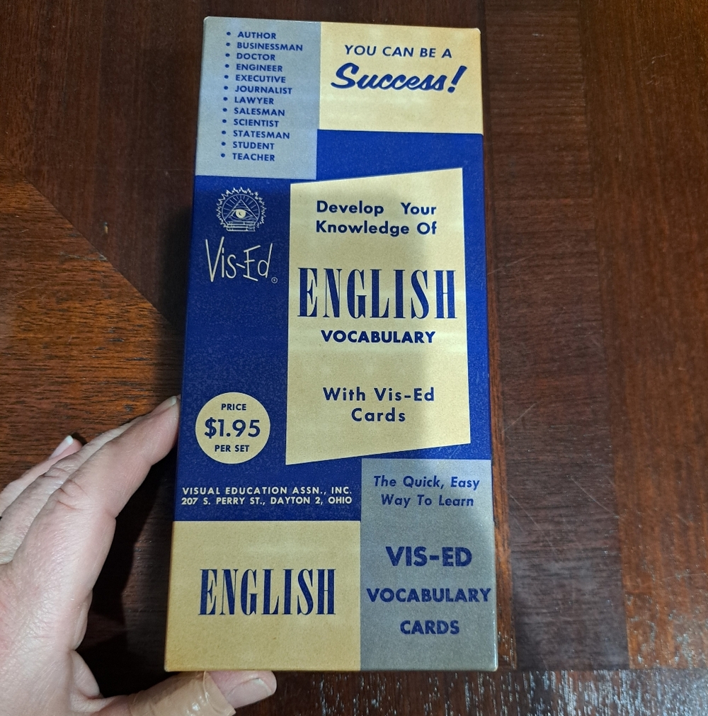 ⌛️ Vintage Vocabulary Cards 4/1